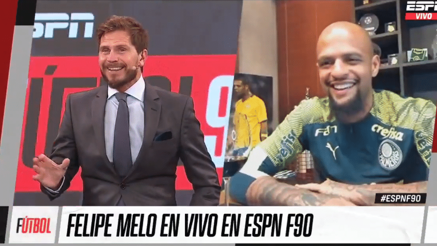 Felipe Melo participa do ESPN F90 da Argentina - Transmissão