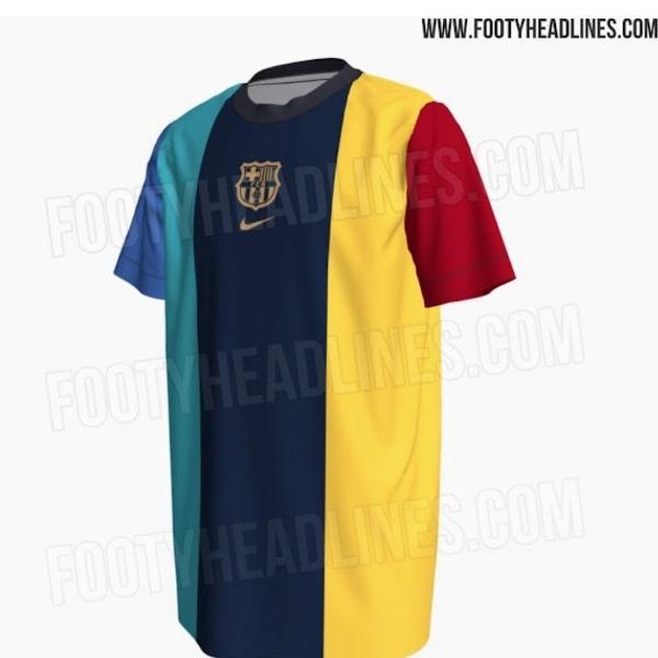 Suposta nova camisa 2 do Barcelona chama atenção por cores diferentes