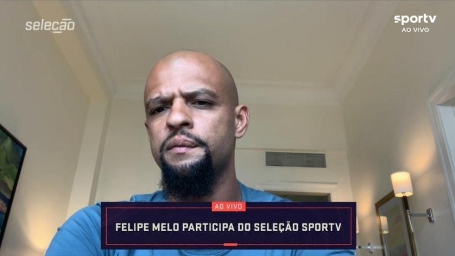 Felipe Melo agradece Palmeiras e desconversa sobre Fluminense - Reprodução/SporTV