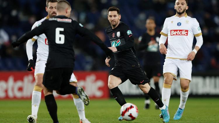 Lionel Messi, do PSG, foi bastante marcado pelos defensores na partida contra o Nice - Benoit Tessier/Reuters - Benoit Tessier/Reuters