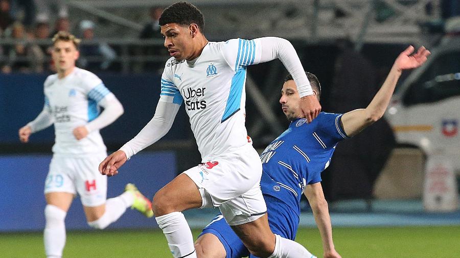 Luis Henrique, do Olympique de Marseille, é alvo de proposta do Botafogo e do Flamengo - FRANCOIS NASCIMBENI/AFP