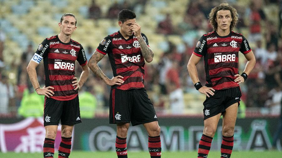 Jogadores do Flamengo viajaram até Lima, no Peru, para a estreia da equipe na Libertadores; partida foi suspensa - Jorge Rodrigues/Jorge Rodrigues/AGIF