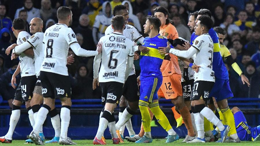 Adversários na fase de grupos, Corinthians e Boca Juniors voltam a se enfrentar pelas oitavas da Libertadores - Fotobairesarg/AGIF