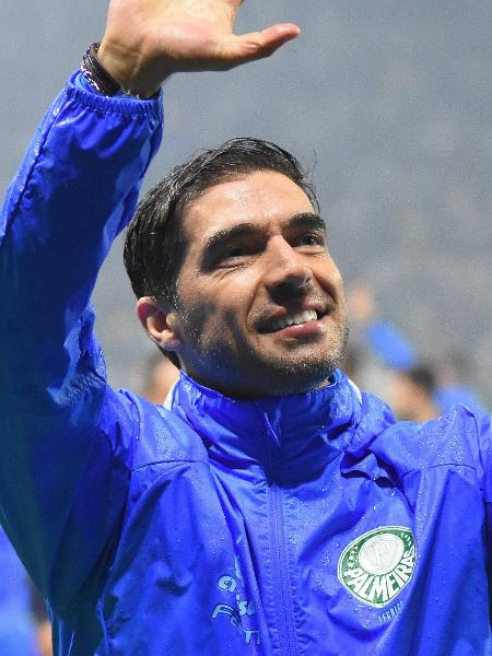 Abel Ferreira, durante a comemoração do título do Palmeiras - JOTA ERRE/ESTADÃO CONTEÚDO