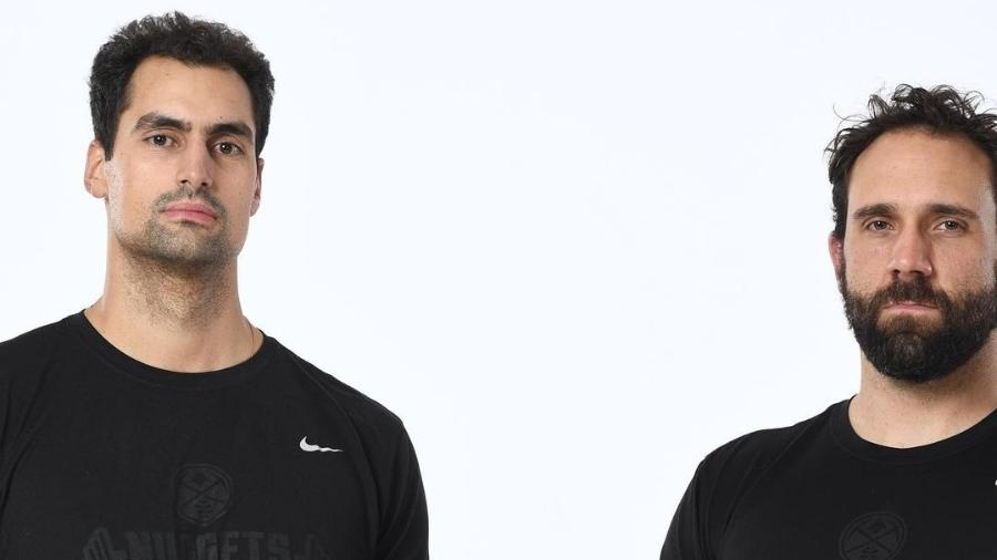 Felipe Eichenberger e Claus Souza, preparadores físicos do Denver Nuggets - Reprodução/Instagram