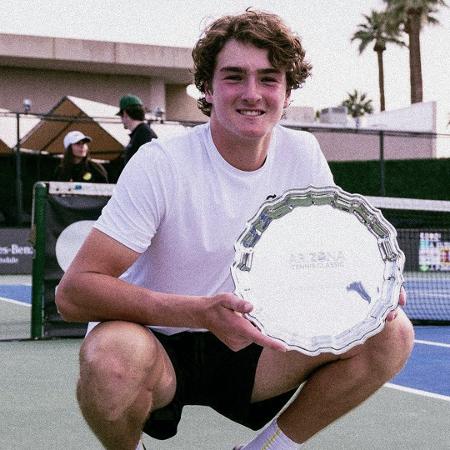João Fonseca celebra título do Challenger de Phoenix, no Arizona (EUA) - Divulgação/X @ATPChallenger