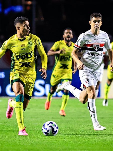 São Paulo e Mirassol, em confronto pelo Brasileirão