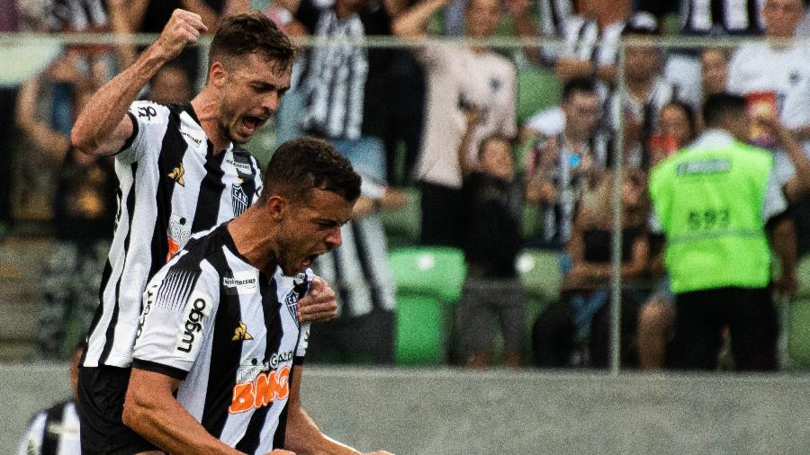 Di Santo comemora o gol que marcou pelo Atlético-MG no Campeonato Mineiro - Alessandra Torres/AGIF