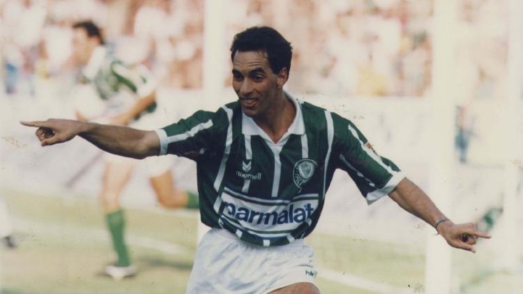 Edmundo comemora gol do Palmeiras em 1993 - Ormuzd Alves/Folhapress - Ormuzd Alves/Folhapress