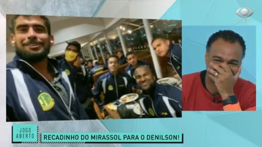 Jogadores do Mirassol mandam recado para Denílson após eliminação do São Paulo - Reprodução/Band