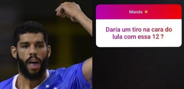 Wallace é suspenso pelo Cruzeiro após fazer postagem sobre tiros