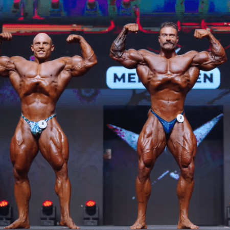 Martin Fitzwater e CBum competindo na Open do EVLS Pro