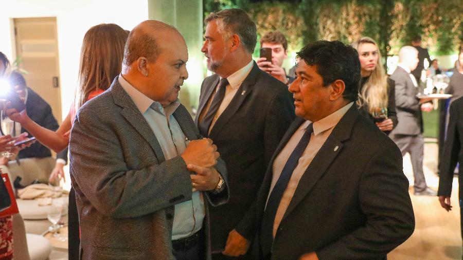 O governador do DF, Ibaneis Rocha, e o presidente da CBF, Ednaldo Rodrigues - Renato Alves / Agência Brasília