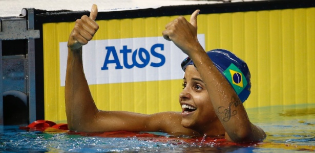 Etiene ganhou a primeira medalha de ouro da natação feminina do Brasil em Pans
