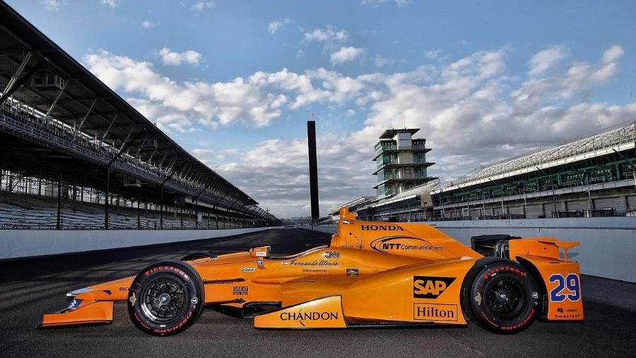 Carro que Alonso disputará na Indy 500 - McLaren