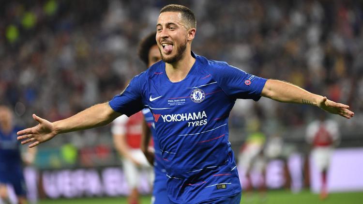 Hazard brilha com dois gols na final da Liga da Europa contra o Arsenal - Kirill KUDRYAVTSEV/AFP - Kirill KUDRYAVTSEV/AFP