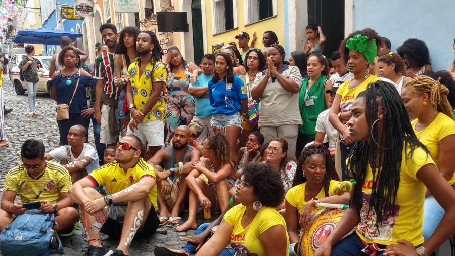 Turistas colombianos se misturaram com torcida do Brasil em Salvador - Gabriel Carneiro/UOL