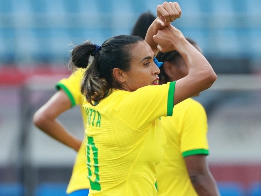 Em estreia na Olimpíada, futebol feminino do Brasil goleia China
