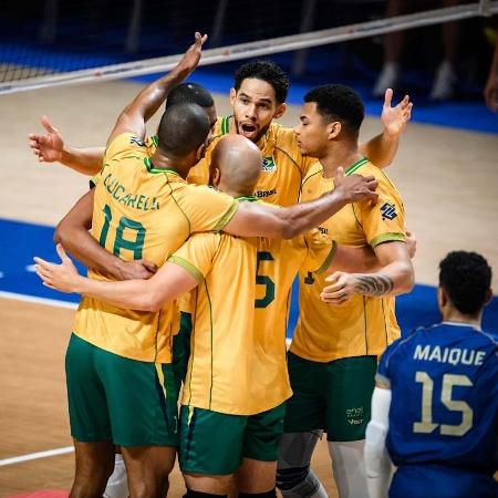 Brasil voltou a vencer na Liga das Nações masculina após três partidas
