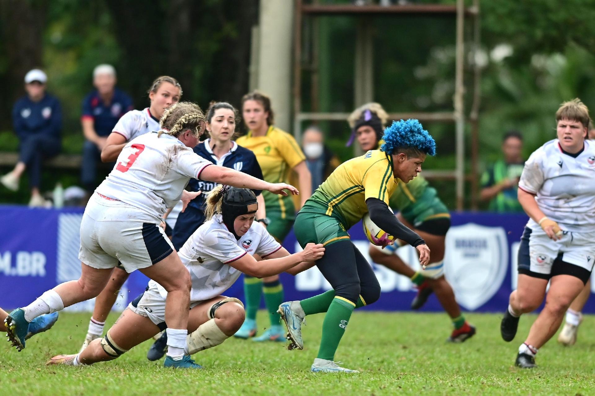 Seleção brasileira feminina de rúgbi XV encara os Estados Unidos Falcons - undefined