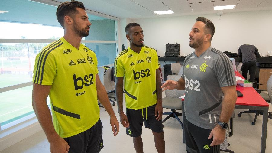 Pablo Marí e Gerson treinam pela primeira vez no Flamengo - Alexandre Vidal/Flamengo