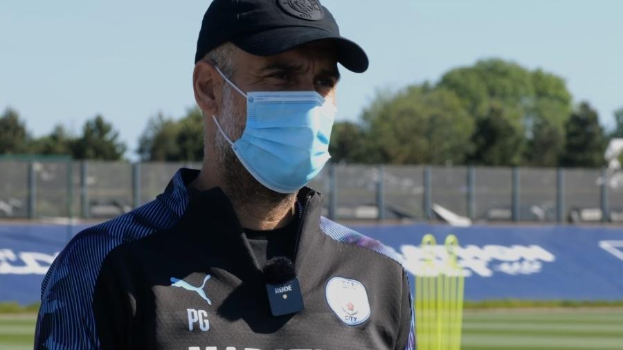 Pep Guardiola, técnico do Manchester City - Reprodução/ManCity.com
