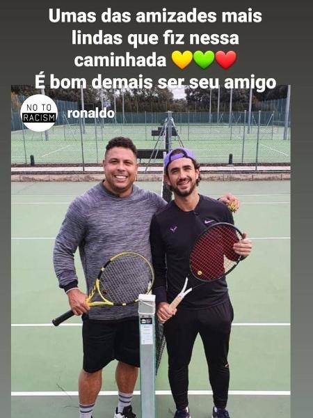 Ronaldo celebra aniversário de Felipe Andreoli - Reprodução/Instagram