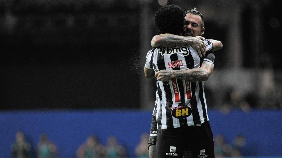 Keno comemora gol do Atlético-MG contra o Bahia, pelo Campeonato Brasileiro - Jhony Pinho/AGIF