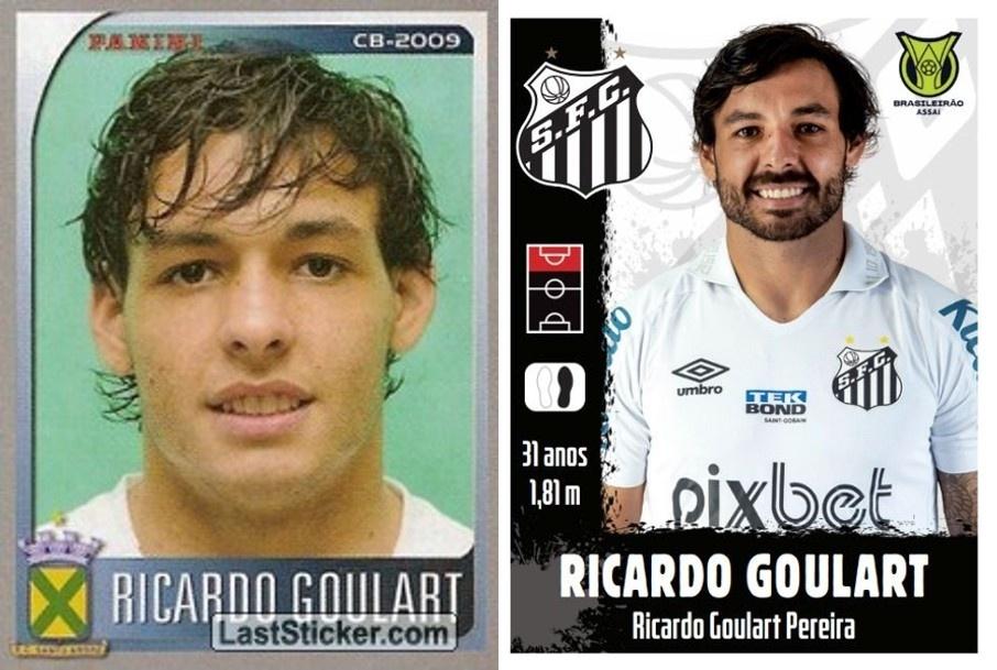 Antes e depois no álbum do Brasileirao - Ricardo Goulart - Reprodução