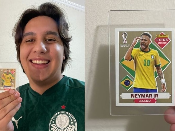 Álbum da Copa: jovem recusa R$ 2,5 mil por figurinha rara de Neymar