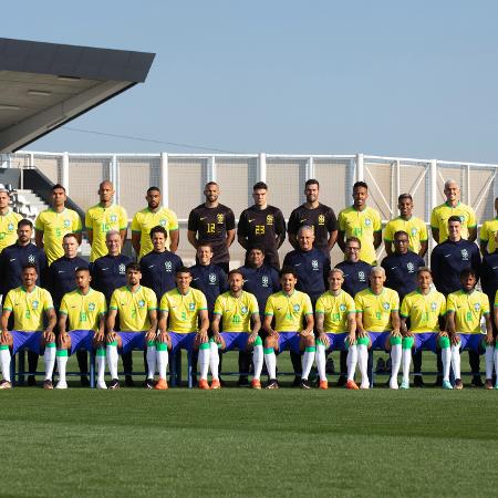 Jogadores e comissão técnica da seleção brasileira que estarão na Copa do Mundo de 2022 - Lucas Figueiredo/CBF