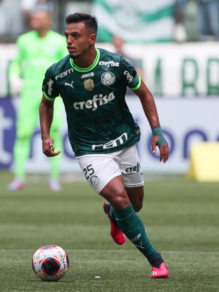 Sao Paulo - SP - 07-03-2021 - ESPORTES/COPA DO BRASIL FINAL - gabriel  menino comemora Palmeiras enfrenta a equipe do Gremio neste Domingo (07) em  jogo valido pela final da copa do