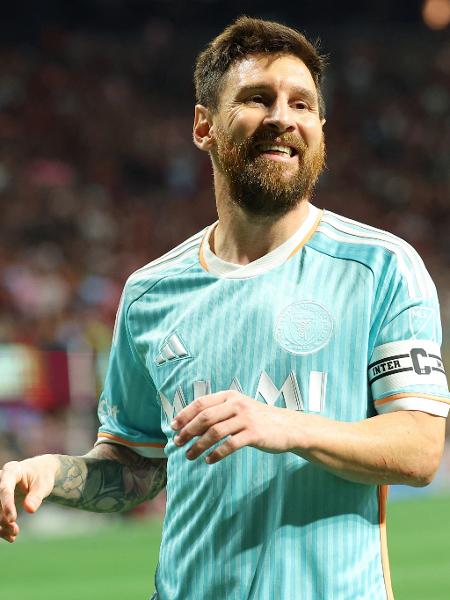 Messi durante partida do Inter Miami contra o Atlanta United - Kevin C. Cox/Getty Images via AFP