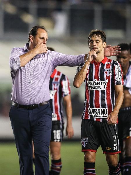 Rogério Ceni e Rodrigo Caio se desentenderam no São Paulo - Ricardo Nogueira/Folhapress - Ricardo Nogueira/Folhapress