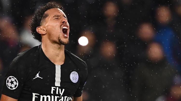 Marquinhos no jogo do PSG contra o Manchester United pela Liga dos Campeões - FRANCK FIFE / AFP - FRANCK FIFE / AFP
