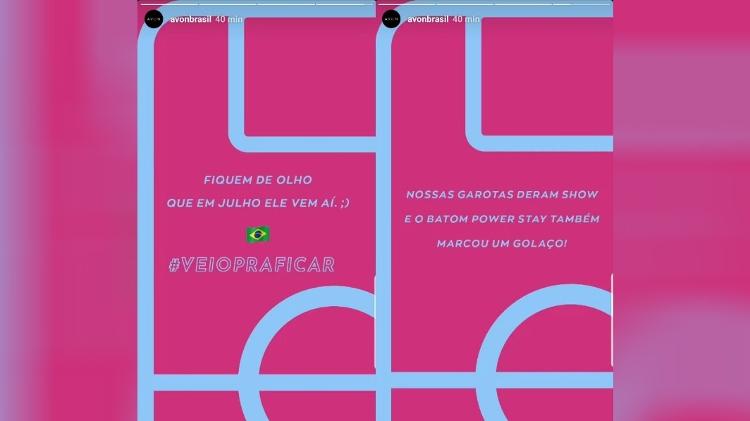 avon - reprodução/Instagram - reprodução/Instagram