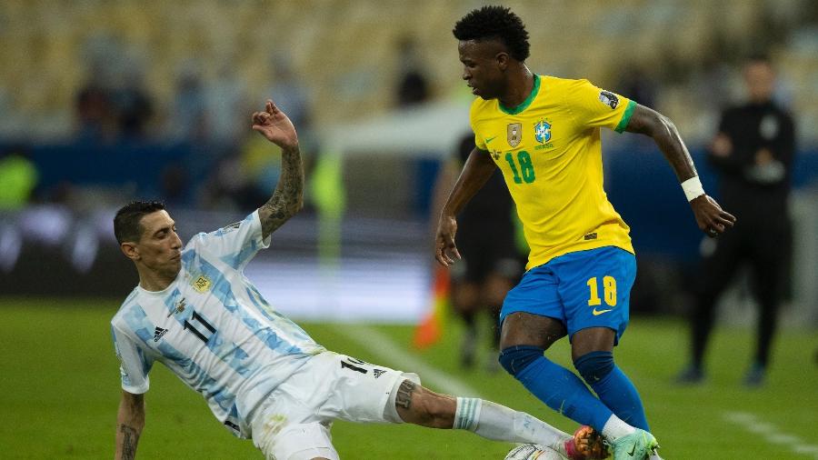 Vinicius Júnior em Brasil 0 x 1 Argentina (Copa América 2021, final) - Lucas Figueiredo/CBF