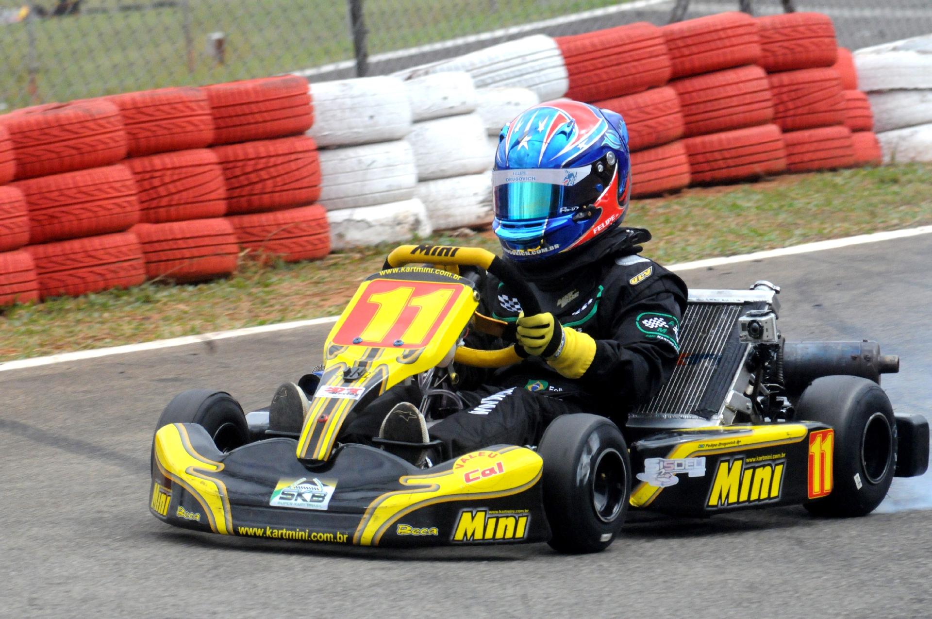 Felipe Drugovich nos tempos de kart - Luiz Pinheiro/Divulgação
