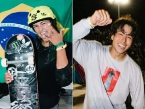 Raicca Ventura e Augusto Akio são campeões mundiais de skate park em Roma