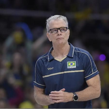 Bernardinho, durante duelo na Liga das Nações, no Maracanãzinho Bernardinho, durante duelo na Liga das Nações, no Maracanãzinho