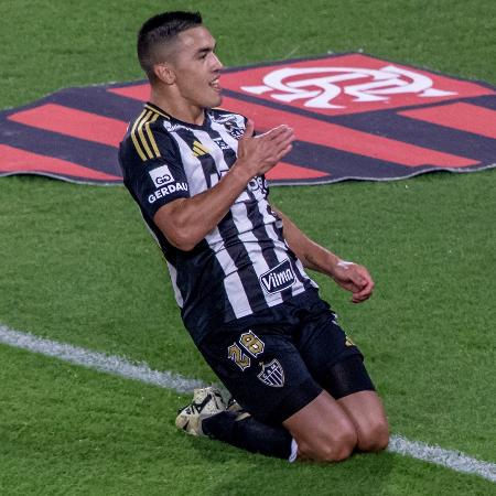 Cuello comemora gol marcado pelo Atlético-MG contra o Flamengo na Copa do Brasil Cuello comemora gol marcado pelo Atlético-MG contra o Flamengo na Copa do Brasil
