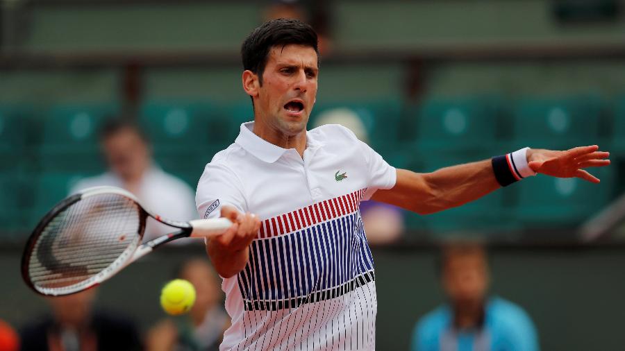 Novak Djokovic durante jogo contra Marcel Granollers - Gonzalo Fuentes/Reuters