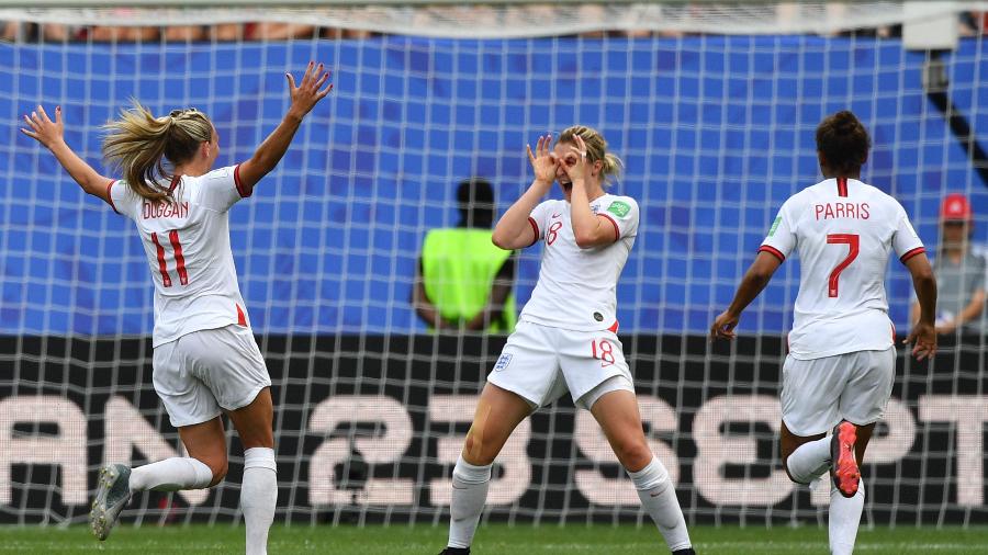 Ellen White marcou o segundo gol da seleção inglesa - Philippe Huguen / AFP