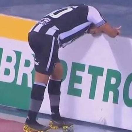 José Welison, do Botafogo, desolado após derrota para o Sport, que decretou rebaixamento do Alvinegro - Reprodução Premiere