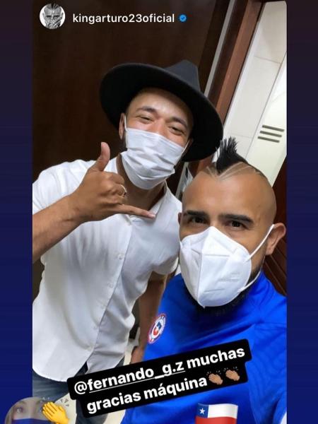 Vidal foi um dos responsáveis pelo furo da bola sanitária da Conmebol na Copa América - Reprodução / Instagram