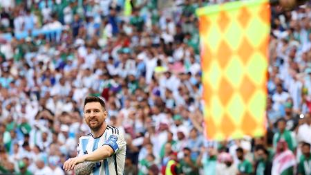 A Argentina sofreu com muitos impedimentos em sua estreia na Copa do Mundo - Hector Vivas - FIFA/FIFA via Getty Images - Hector Vivas - FIFA/FIFA via Getty Images