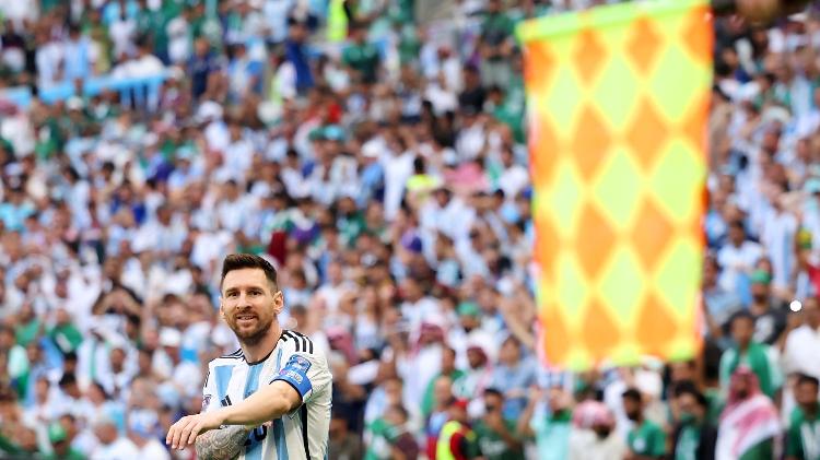 A Argentina sofreu com muitos impedimentos em sua estreia na Copa do Mundo - Hector Vivas - FIFA/FIFA via Getty Images - Hector Vivas - FIFA/FIFA via Getty Images
