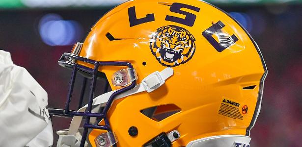 Capacete LSU Tigers Pocket Pro futebol americano universitário