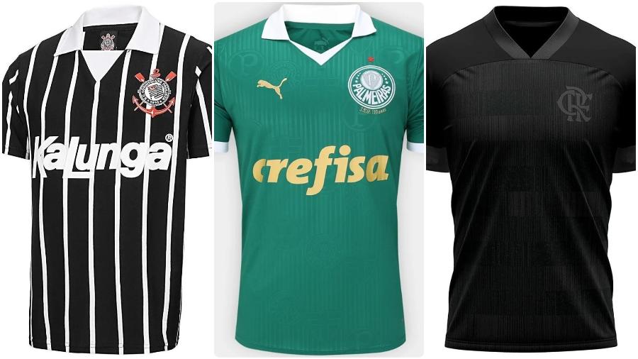 Camisas Corinthians, Palmeiras e Flamengo e de outros times estão mais baratas na Black Friday