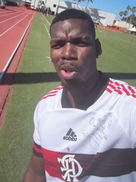 Pogba publicou um vídeo treinando nos Estados Unidos com camisa do Flamengo Pogba publicou um vídeo treinando nos Estados Unidos com camisa do Flamengo